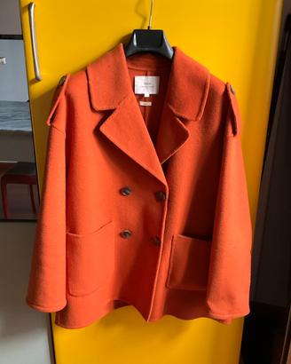 Giaccone color arancio donna