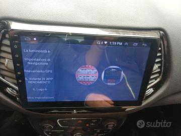 Stereo jeep compass 2018 in poi 10"