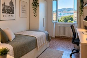 Stanza singola-Firenze Careggi-arredata