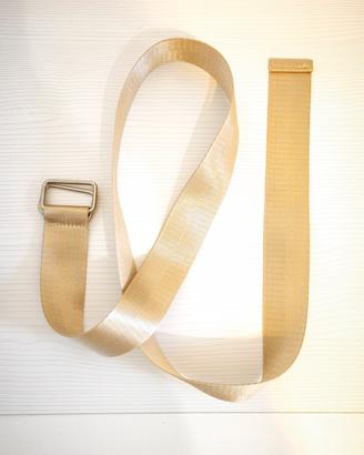 Cintura in tessuto tecnico beige - 110 cm 