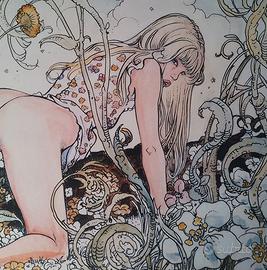 Opera grafica di Milo Manara. Litografia firmata.
