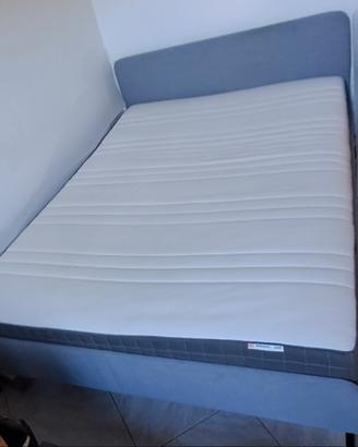 letto slattum e materasso morgedal ikea 