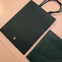 Sacchetto ROLEX originale con manici di corda