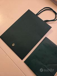 Sacchetto ROLEX originale con manici di corda