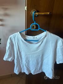 T shirt croptop bianca donna terranova m