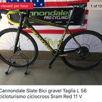 Bici cannondale Slate Gravel Taglia L56 Sram Lefty