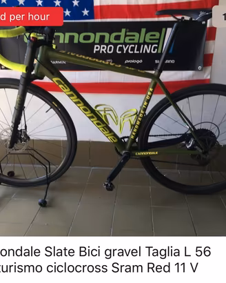 Bici cannondale Slate Gravel Taglia L56 Sram Lefty