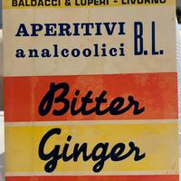 Cartello pubblicitario vintage bitter ginger