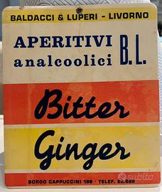 Cartello pubblicitario vintage bitter ginger