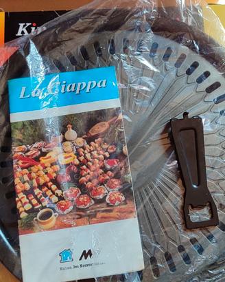 Padella griglia king stove top grill Nuova