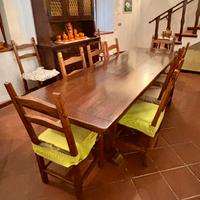 SOGGIORNO/SALA DA PRANZO IN LEGNO DI CASTAGNO