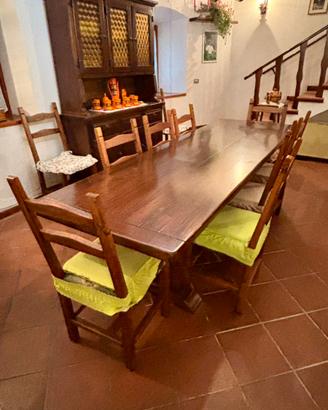 SOGGIORNO/SALA DA PRANZO IN LEGNO DI CASTAGNO