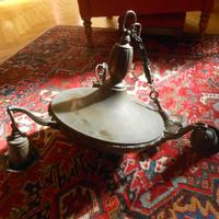 Lampadario in bronzo Anni Venti