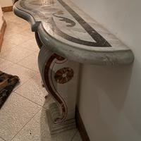 Consolle marmo intarsiato larghezza 160