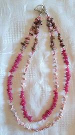 Parure collana,bracciale,orecchini in vere pietre