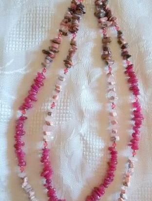 Parure collana,bracciale,orecchini in vere pietre