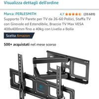 Supporto orientabile per TV fino a 60 pollici,