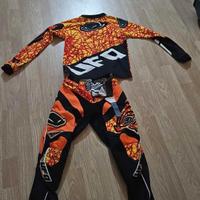 tuta ufo motocross taglia 6-8 anni