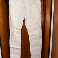 Jeans uomo bianchi tg. 46