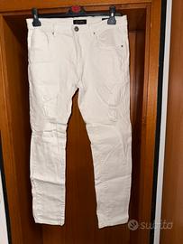 Jeans uomo bianchi tg. 46