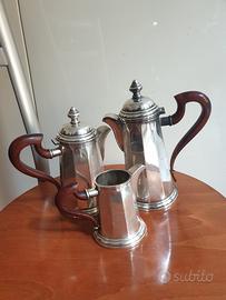 Set da tè/caffè in Argento 800 – Stile Decò – Mani