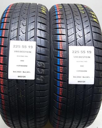 2 GOMME 225 55 19 VREDESTEIN BR2129