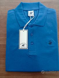 Polo Uomo Beverly Hills Polo Club Azzurra 