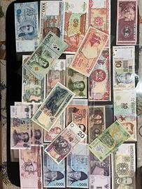 Banconote Mondiali - Lotto misto da 26 Pezzi