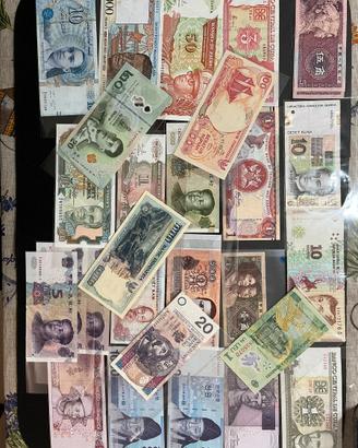 Banconote Mondiali - Lotto misto da 26 Pezzi