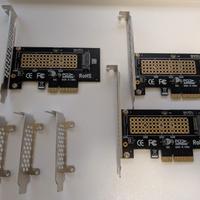 3 adattatori da M.2 NVMe a PCIe 4.0 X4