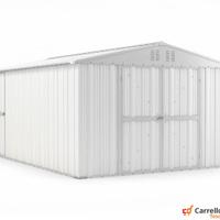 Box capanno acciaio lamiera 327x459 cm bianco