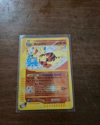 arcanine aquapolis  reverse holo 
