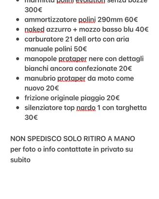 Ricambi minarelli orizzontale