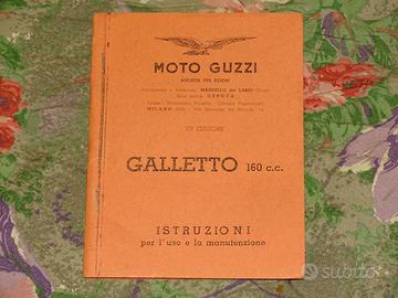 USO E MANUTENZIONE GUZZI GALLETTO 160 RISTAMPA
