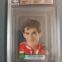 Ayrton Senna rookie card Panini Grand Prix 84