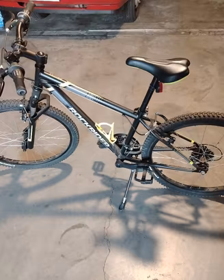 bicicletta MTB ROCKRIDER 24 POLLICI ST 500 NERA