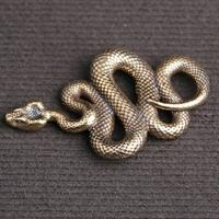 Scultura di Serpente in Bronzo, raffinata