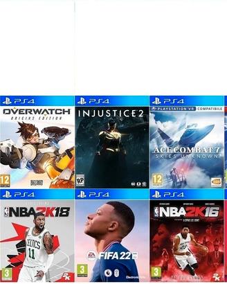Lotto 10 Giochi PS4