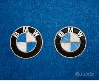 2 Patch toppe BMW Ricamate termoapplicabili motorr