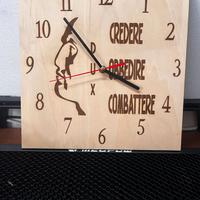 OROLOGIO DA PARETE MUSSOLINI MIS. 30X30 HANDMADE