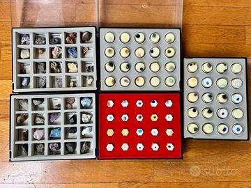 Collezione di minerali e pietre