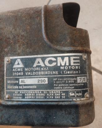 Ricambi ACME AL 290 mototcoltivatore 