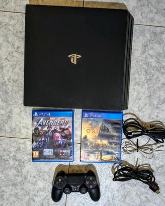Ps4 Pro 1TB con controller e due giochi