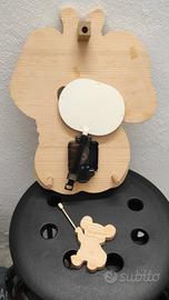 orologio da parete in legno Bartolucci