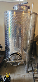 Serbatoio acciaio inox per vino da 800L