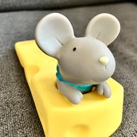 Fermaporta in PVC a forma di simpatico topolino