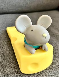 Fermaporta in PVC a forma di simpatico topolino