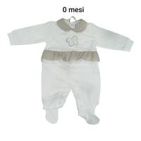 Tutina in jersey neonata pastello Chic 