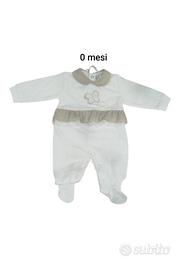 Tutina in jersey neonata pastello Chic 