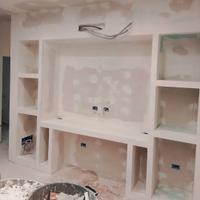 parete attrezzata cartongesso 